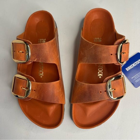 NWB Birkenstock Arizona big buckle sandal orange - Picture 5 of 10